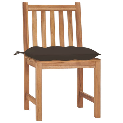 Patio Chair Set of 4 Teak Sanded teak wood with water-based finish