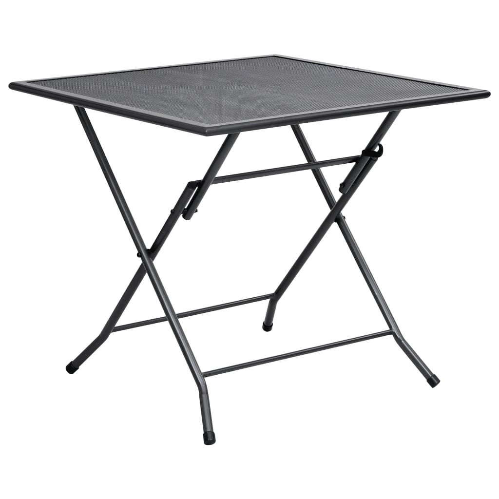 Dining Set Anthracite Steel with e-coating and powder coating finish