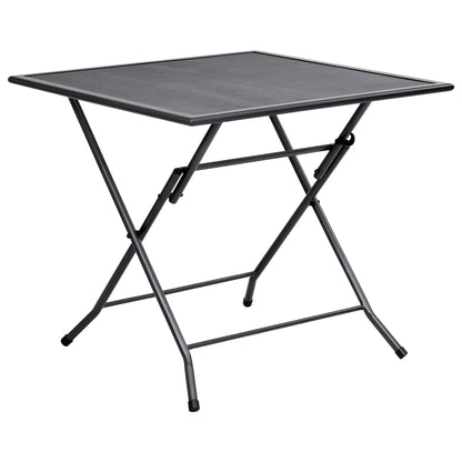 Dining Set Anthracite Steel with e-coating and powder coating finish