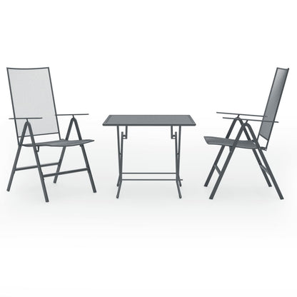 Dining Set Anthracite Steel Standard Dining Set Square