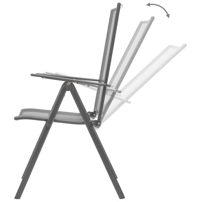 Dining Set Anthracite Steel Standard Dining Set Square