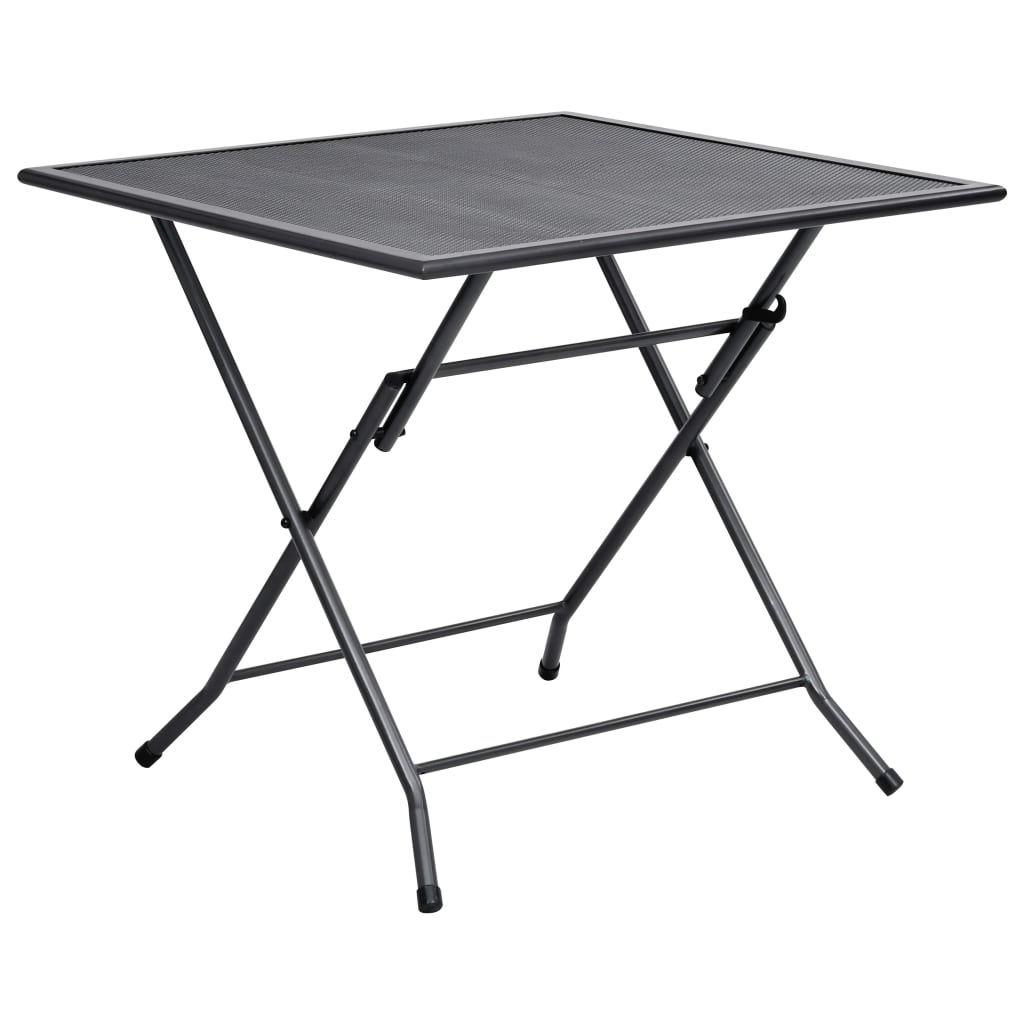 Dining Set Anthracite Steel with e-coated and powder-coated finish