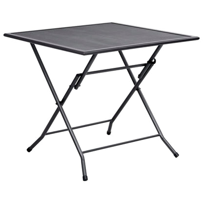 Dining Set Anthracite Steel with e-coated and powder-coated finish