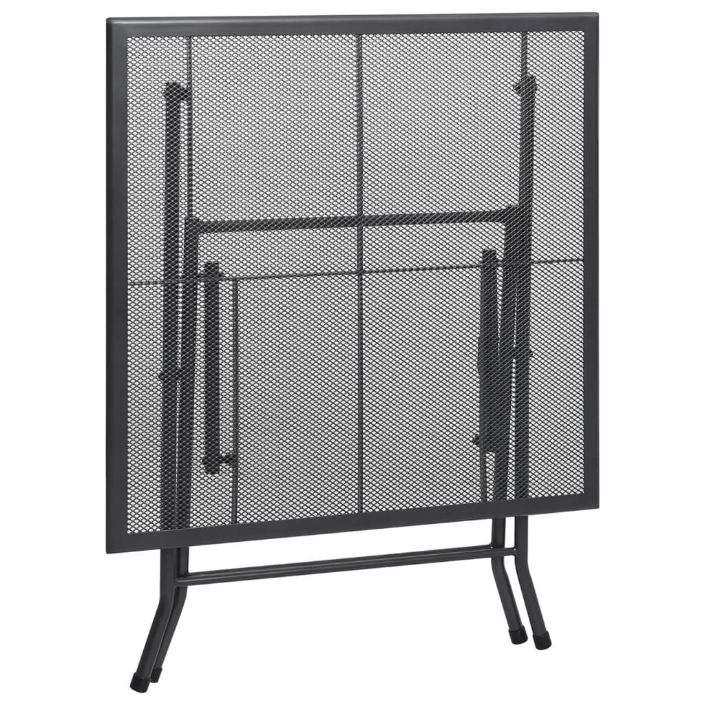 Dining Set Anthracite Steel with e-coated and powder-coated finish