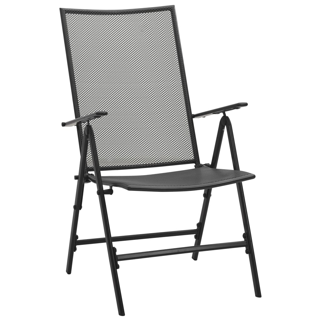Dining Set Anthracite Steel with e-coated and powder-coated finish