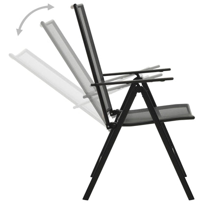 Dining Set Anthracite Steel with e-coated and powder-coated finish