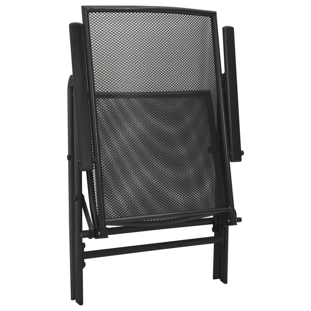 Dining Set Anthracite Steel with e-coated and powder-coated finish