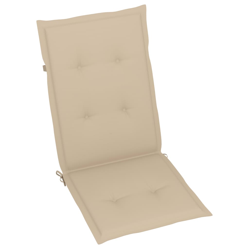 Garden Chair Set of 8 Beige, Brown