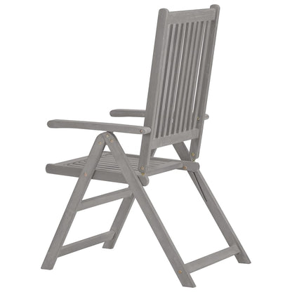 Garden Chair Set of 8 Grey, Beige cushions