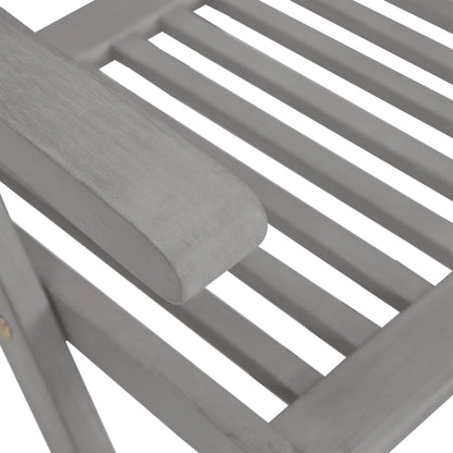 Garden Chair Set of 8 Grey, Beige cushions