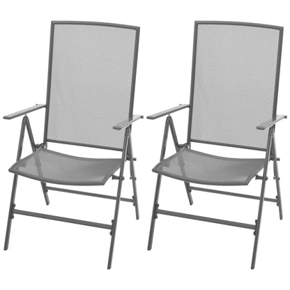 Dining Set Anthracite Steel with e-coated and powder-coated finish