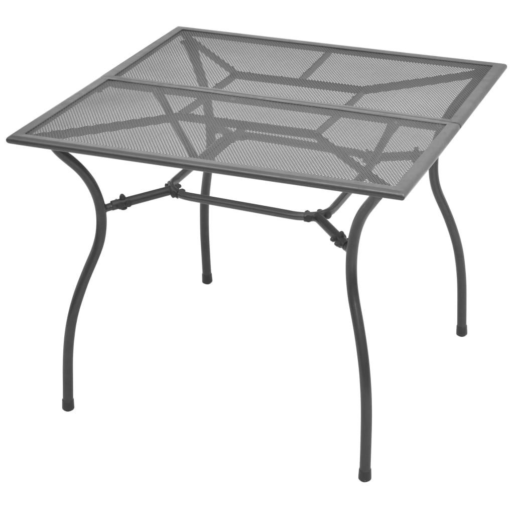 Dining Set Anthracite Steel with e-coated and powder-coated finish