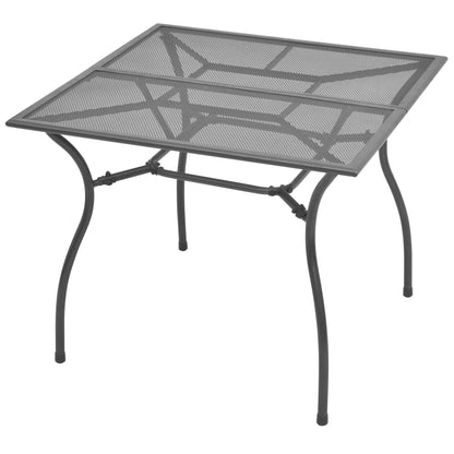 Dining Set Anthracite Steel with e-coated and powder-coated finish