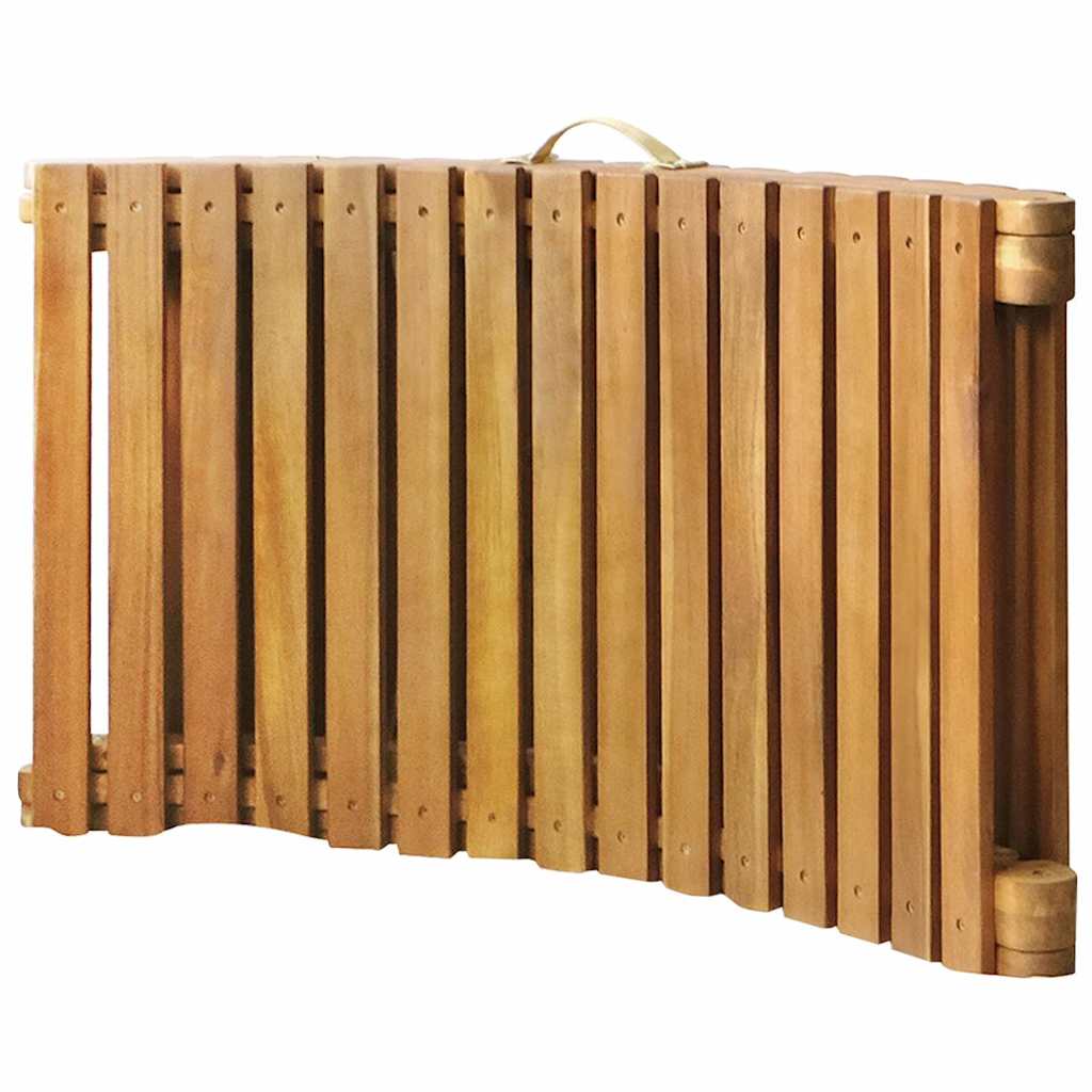 Sun Lounger Cream Cushion, Natural Wood
