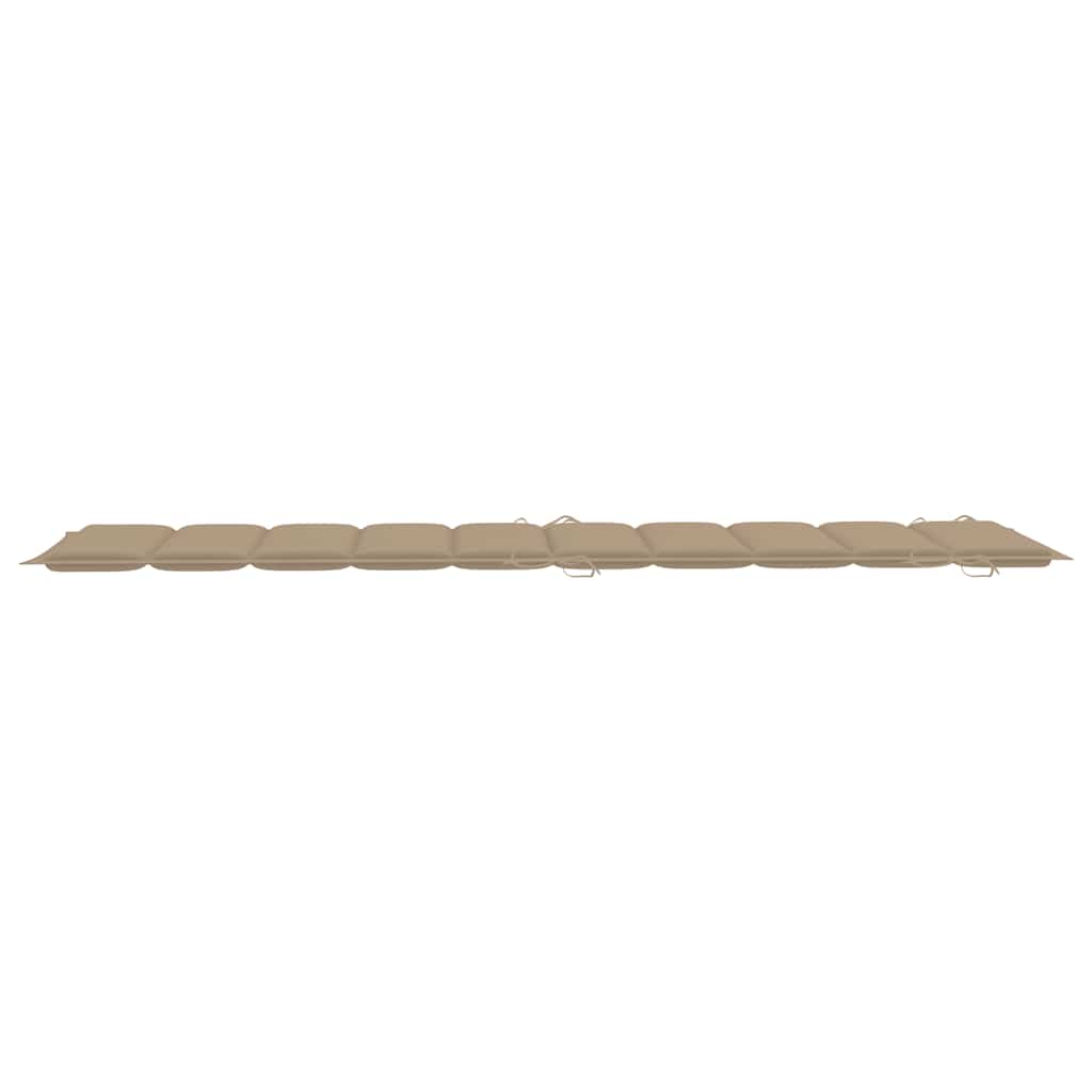 Sun Lounger Natural wood Solid Acacia wood
