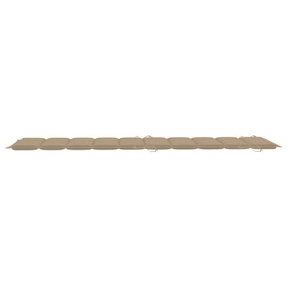 Sun Lounger Natural wood Solid Acacia wood