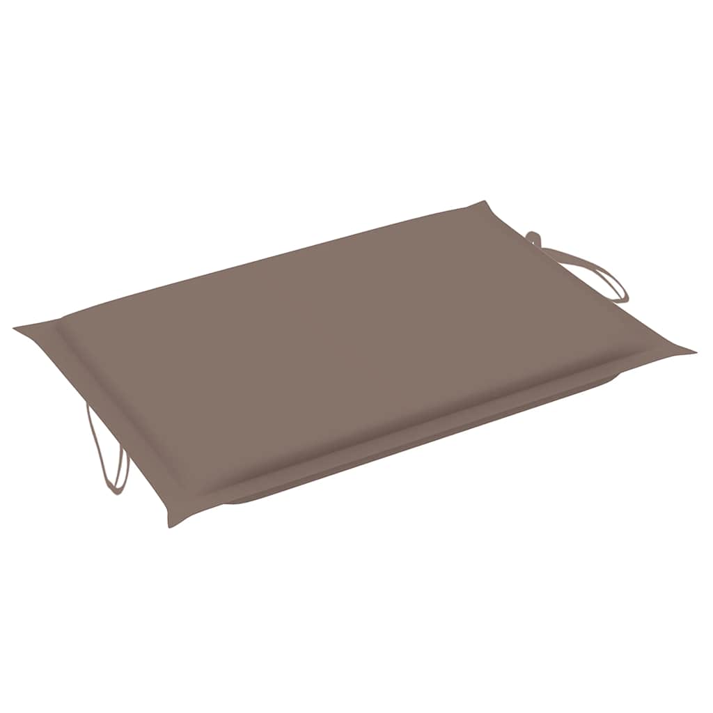 Sun Lounger Taupe Solid Acacia wood Standard Foldable