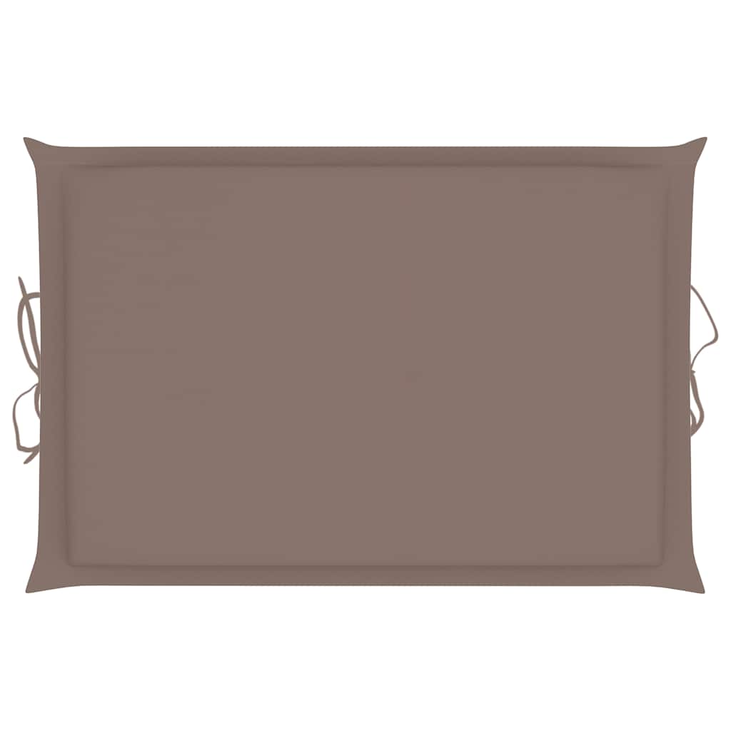 Sun Lounger Taupe Solid Acacia wood Standard Foldable