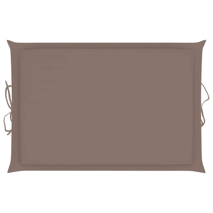 Sun Lounger Taupe Solid Acacia wood Standard Foldable