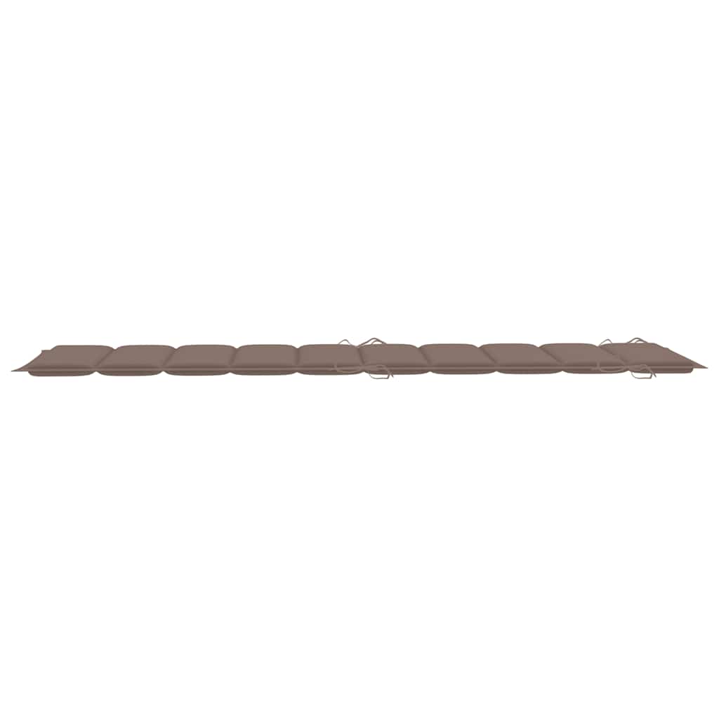 Sun Lounger Taupe Solid Acacia wood Standard Foldable