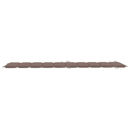 Sun Lounger Taupe Solid Acacia wood Standard Foldable