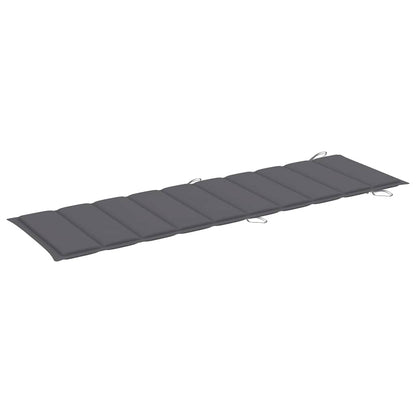 Sun Lounger Anthracite Solid Acacia wood with a natural oil finish