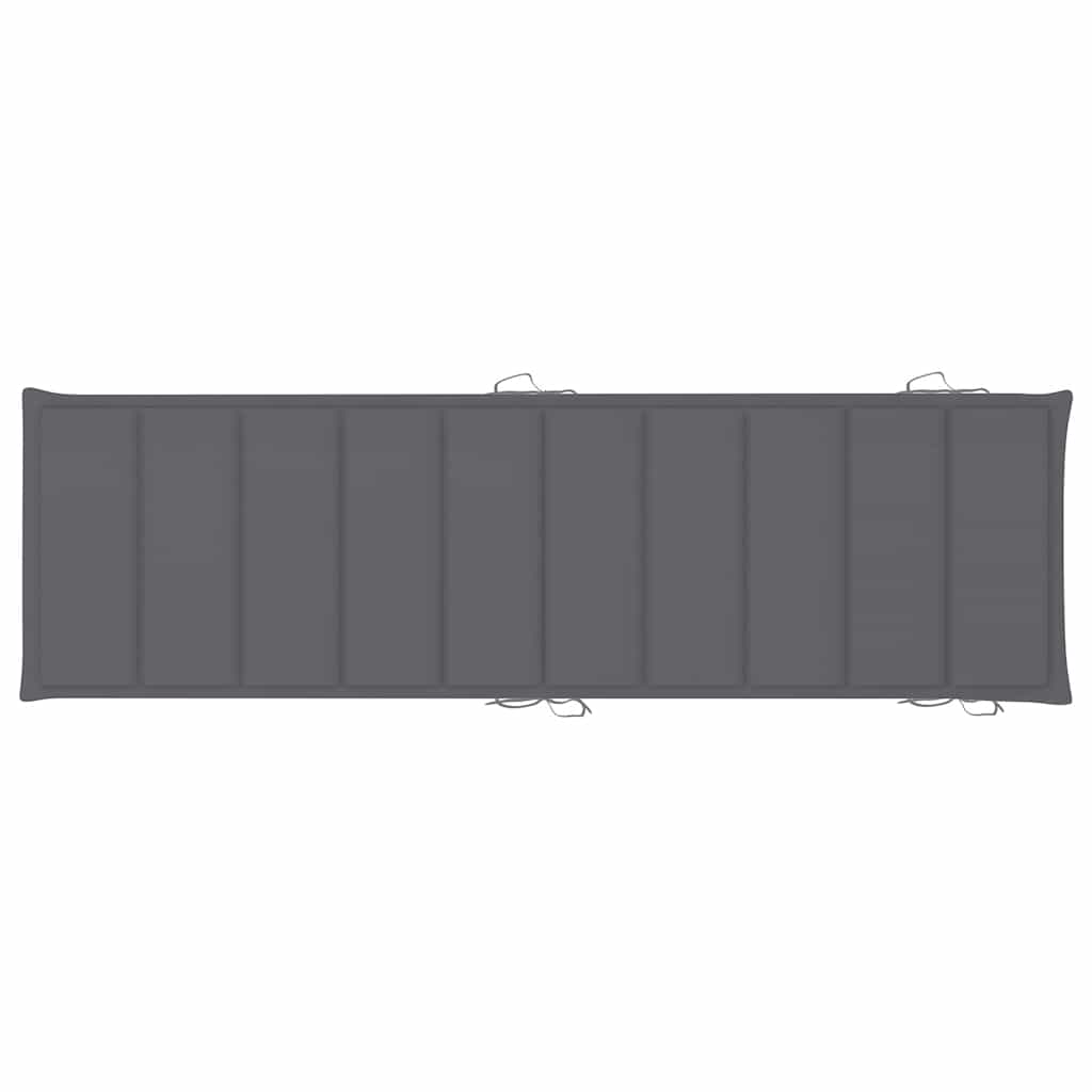 Sun Lounger Anthracite Solid Acacia wood with a natural oil finish