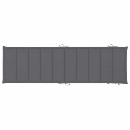 Sun Lounger Anthracite Solid Acacia wood with a natural oil finish