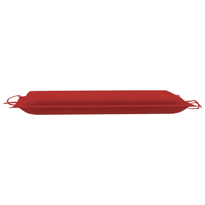 Patio Sun Lounger Natural wood color, Red cushion