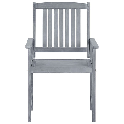 Patio Chair Set of 6 Grey