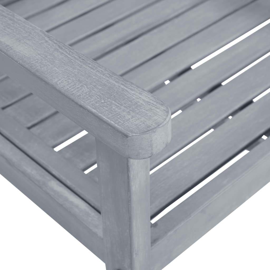 Patio Chair Set of 6 Grey