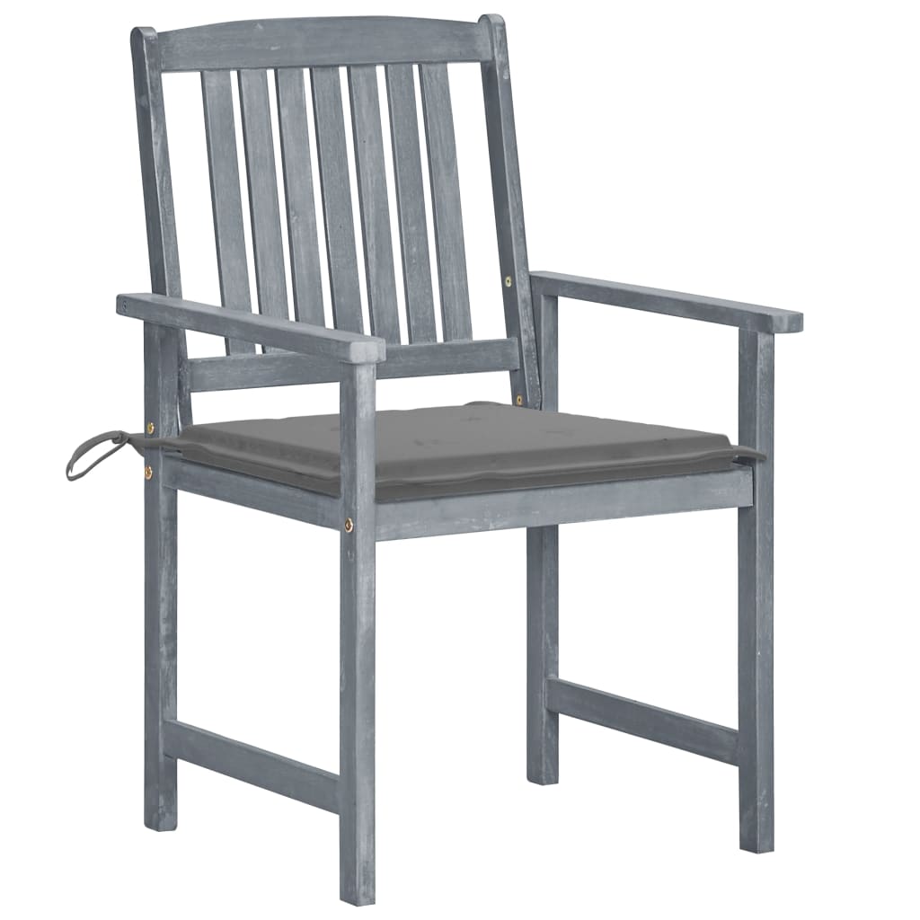 Garden Chair Set of 8 Grey