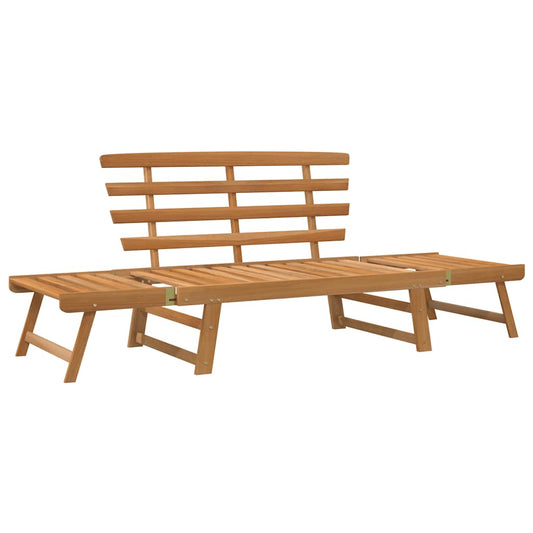 Garden Bench Brown Solid acacia wood Large
