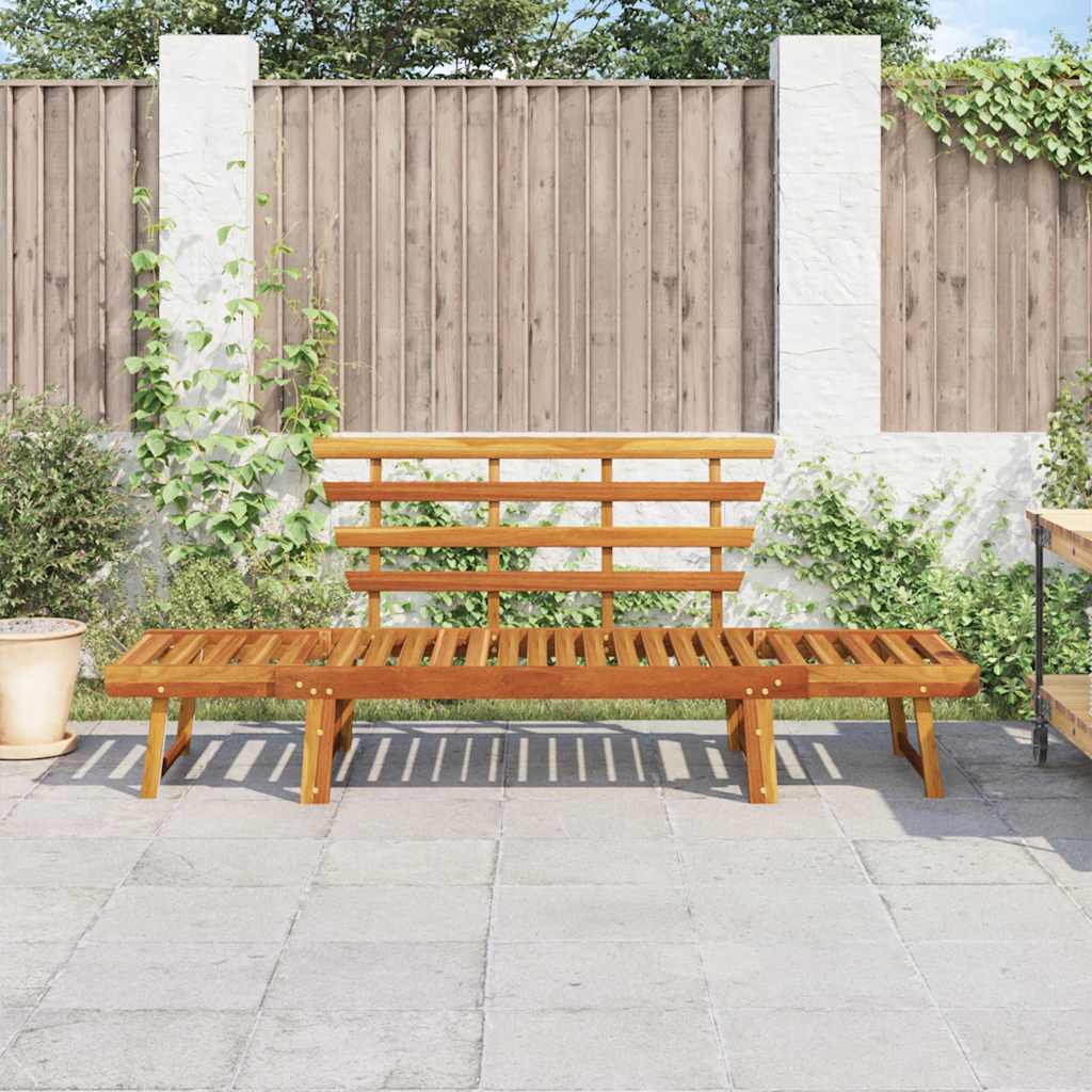 Garden Bench Brown Solid acacia wood Large