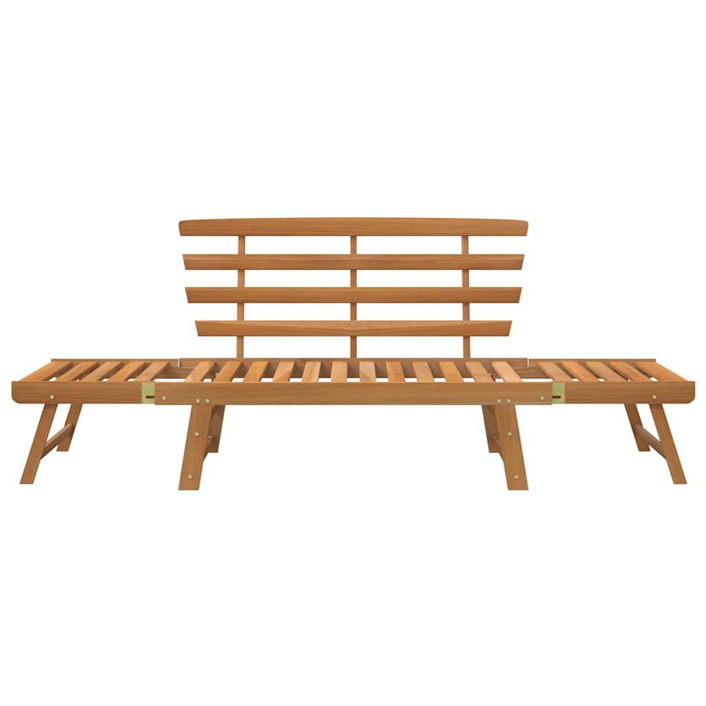 Garden Bench Brown Solid acacia wood Large