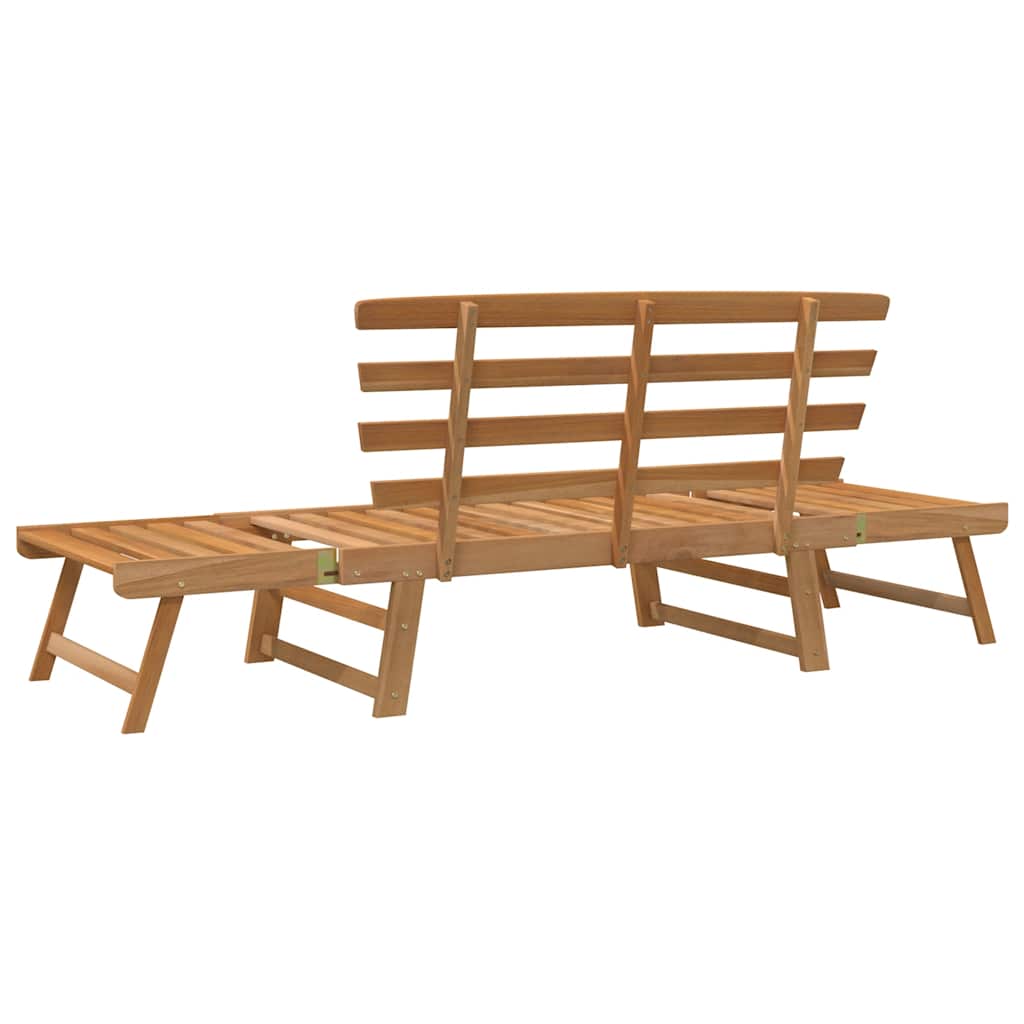 Garden Bench Brown Solid acacia wood Large