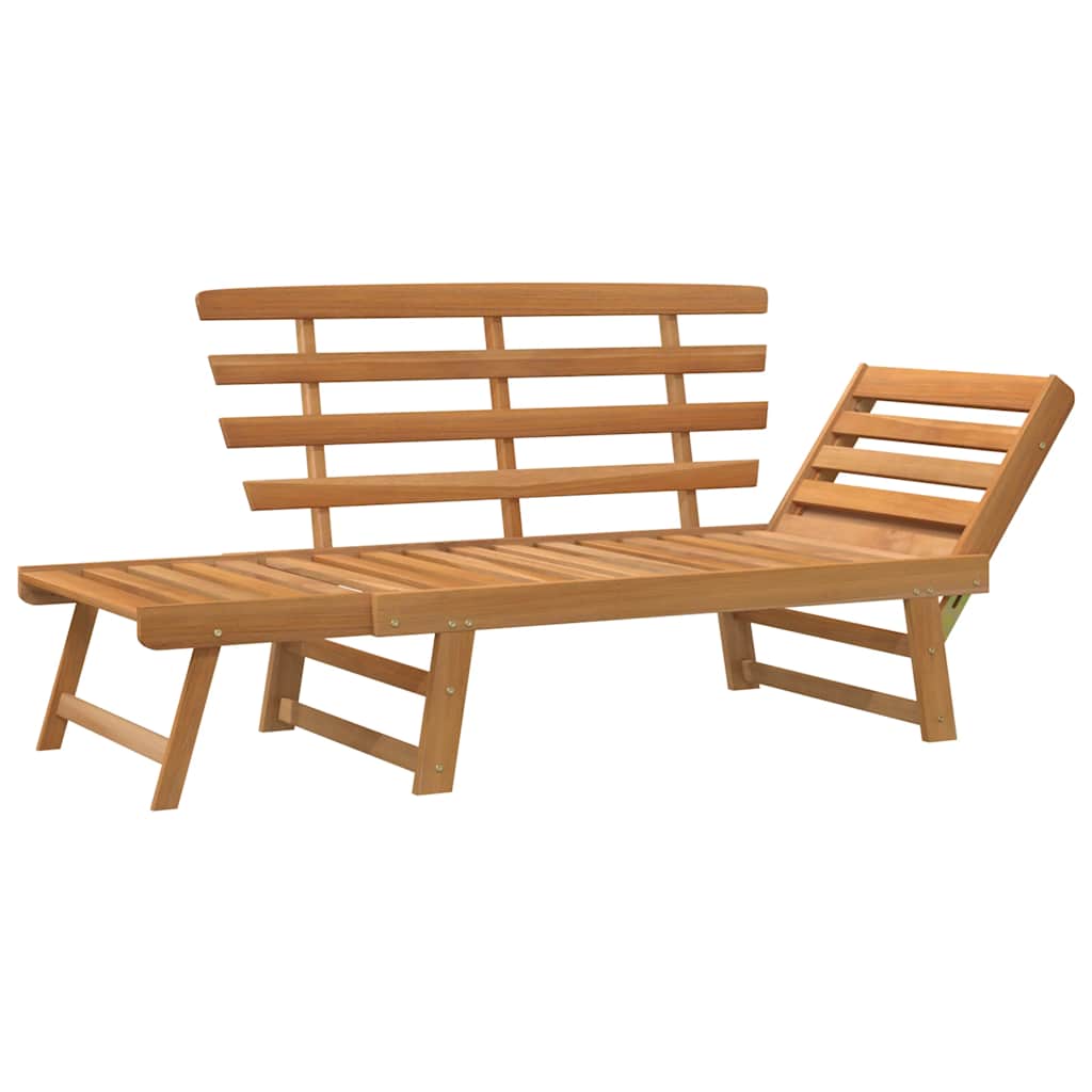 Garden Bench Brown Solid acacia wood Large