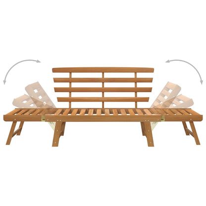 Garden Bench Brown Solid acacia wood Large