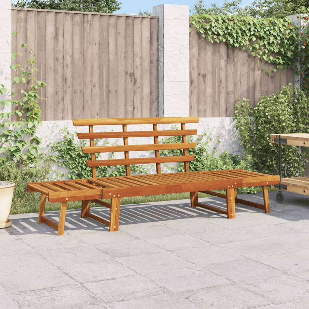 Garden Bench Brown Solid acacia wood Large