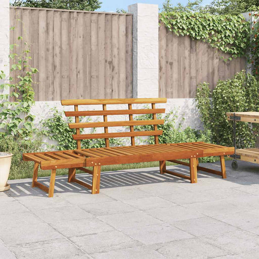 Garden Bench Brown Solid acacia wood Large