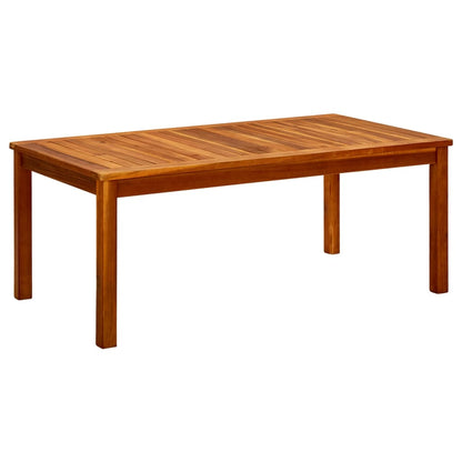 Coffee Table Natural Wood Solid Acacia Wood Medium Durable