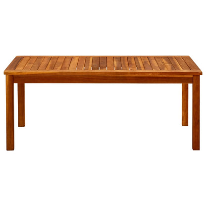 Coffee Table Natural Wood Solid Acacia Wood Medium Durable