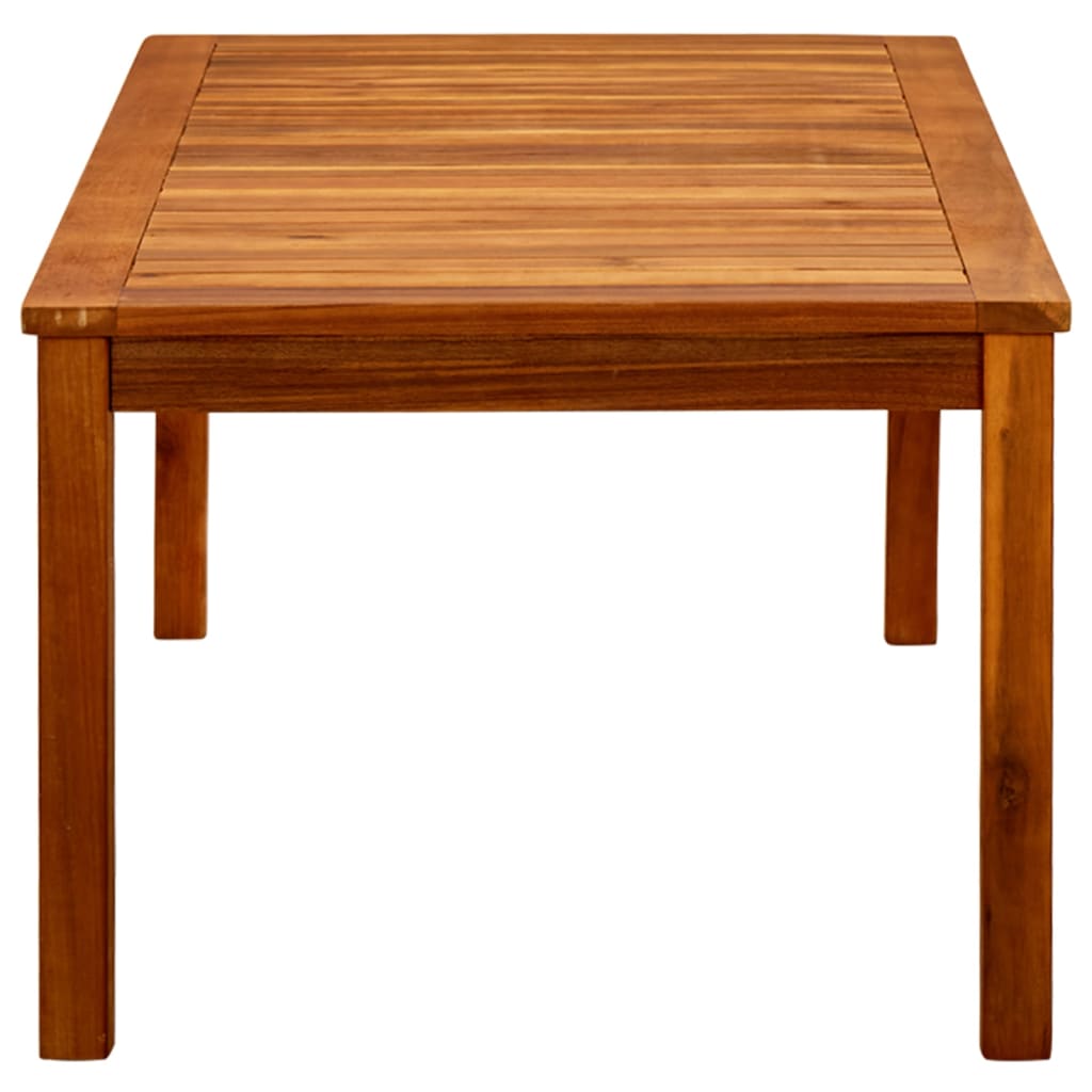 Coffee Table Natural Wood Solid Acacia Wood Medium Durable