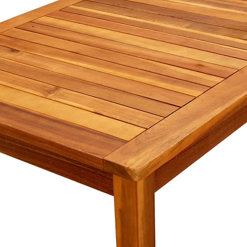 Coffee Table Natural Wood Solid Acacia Wood Medium Durable