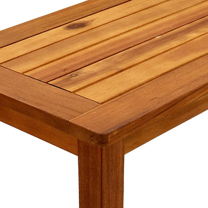 Garden Console Table Brown Solid Acacia Wood Medium Durable