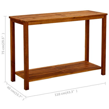 Garden Console Table Solid Acacia Wood Large Durable