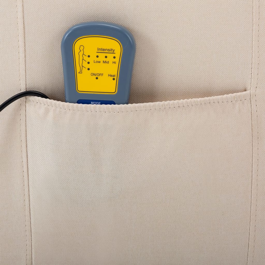 Electric Massage Recliner Cream