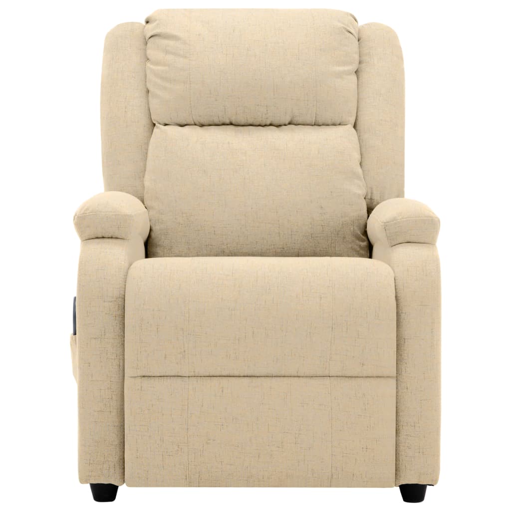 Electric Massage Chair Cream 100% polyester, metal Standard