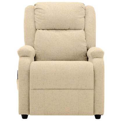Electric Massage Chair Cream 100% polyester, metal Standard