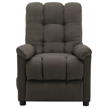 Electric Massage Chair Taupe 100% polyester fabric, plywood, iron